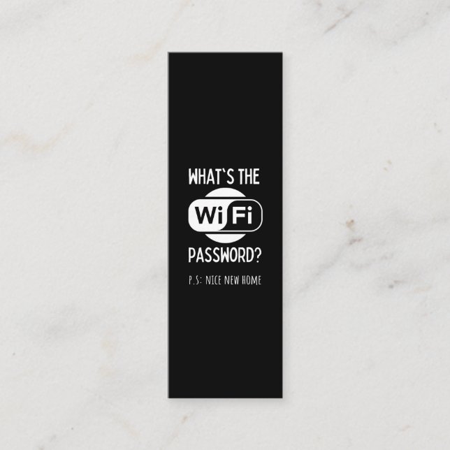 nice new home loyalty card (Front)