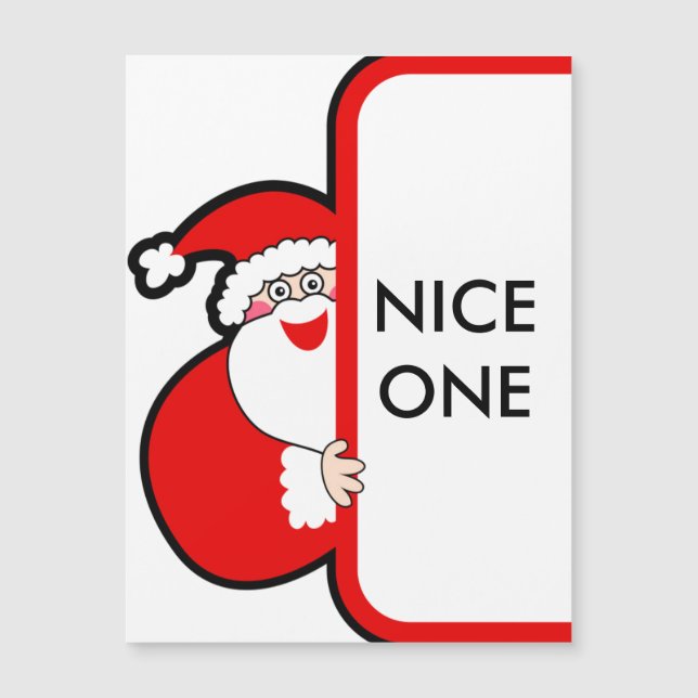 Nice One Typography Christmas Santa Billboard (Front)