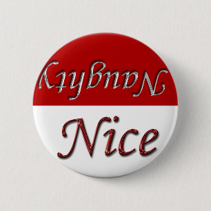 Nice Or Naughty Holiday Season Xmas Christmas 6 Cm Round Badge