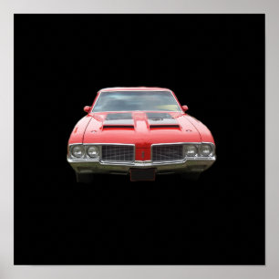Nice orangish or red Oldsmobile Cutlass Poster
