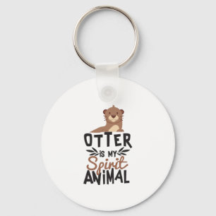 Nice Otter Is My Spirit Animal Print Key Ring