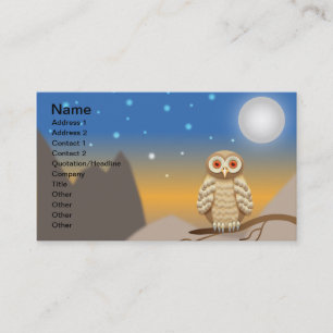 Nice owl business card
