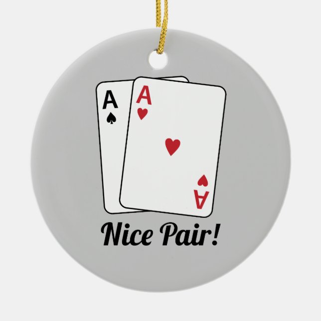 Nice Pair Ceramic Tree Decoration (Front)