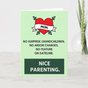 Nice Parenting Illustration Card