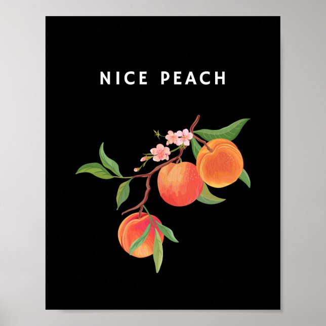 Nice Peach Wall Art (Front)
