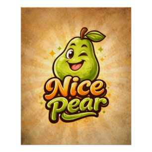 Nice Pear - Feelin Fruity - Foodie Fiends Poster