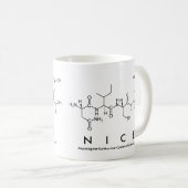 Nice peptide word mug (Front Right)