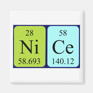 Nice periodic table name magnet