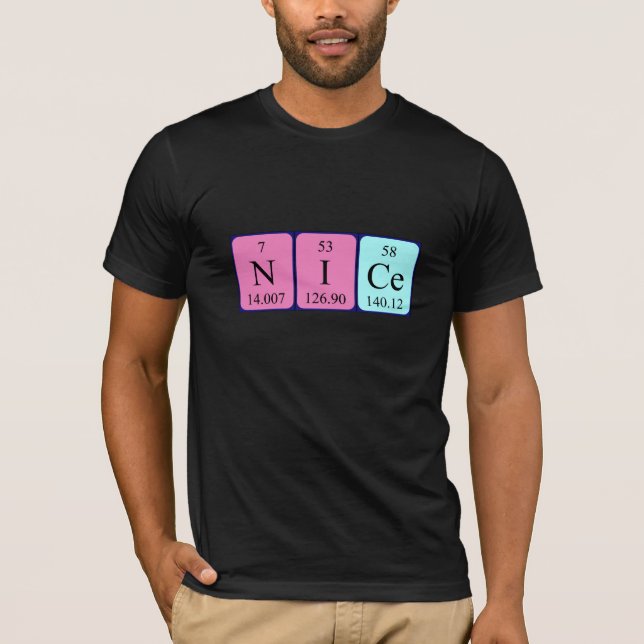 Nice periodic table name shirt (Front)