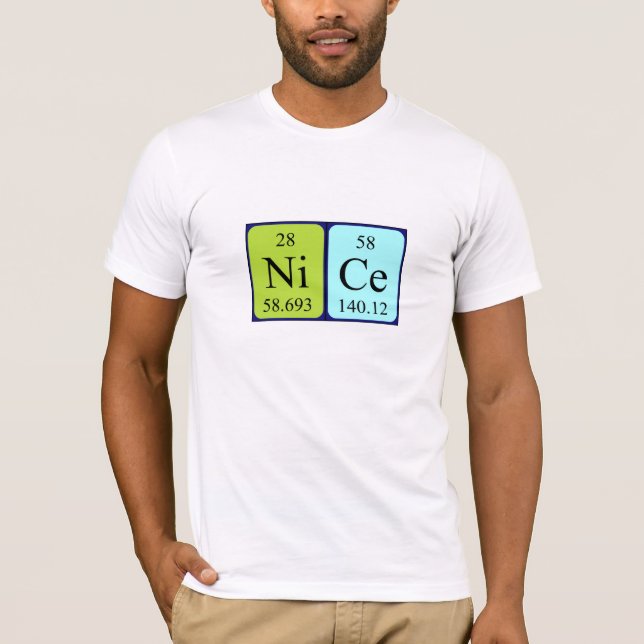 Nice periodic table name shirt (Front)