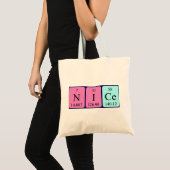 Nice periodic table name tote bag (Front (Product))