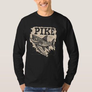 Nice Pike Costume for Northern predatory Fish Love T-Shirt