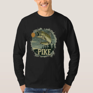 Nice predatory Pike Fish Costume for fishing Boys  T-Shirt