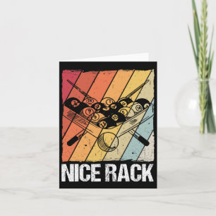 Nice Rack Billiards Pool Player Card