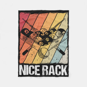 Nice Rack Billiards Pool Player Fleece Blanket