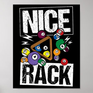 Nice Rack Billiards  Poster