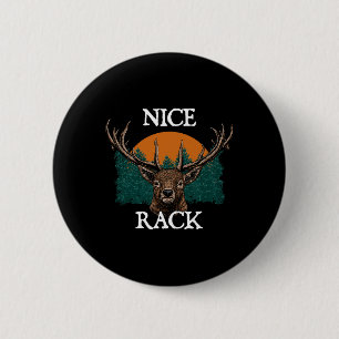 Nice Rack Deer Hunting Elk Hunter Animal Stalking  6 Cm Round Badge
