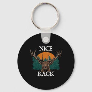 Nice Rack Deer Hunting Elk Hunter Animal Stalking  Key Ring
