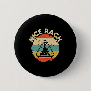 Nice Rack Funny Billiards Player Pool Billiard Vin 6 Cm Round Badge