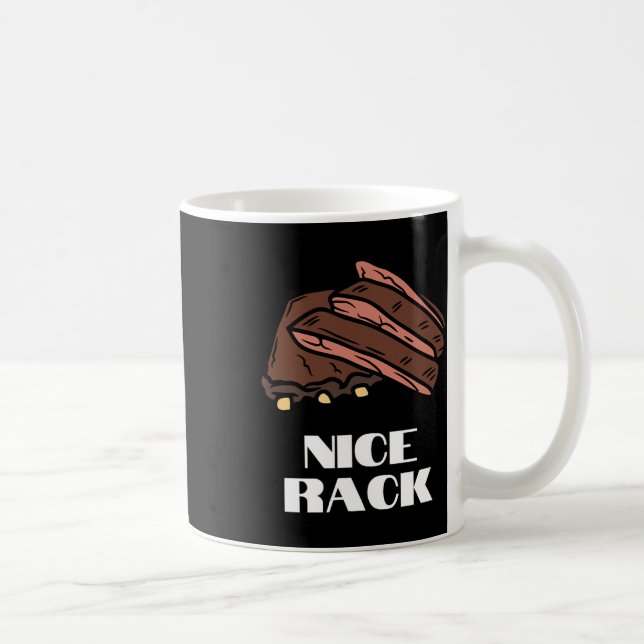 Nice Rack - Funny Ribs And Bbq  Coffee Mug (Right)