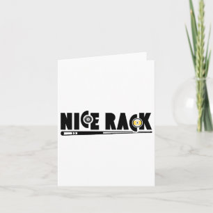 Nice Rack Pool Billiards Player Funny 1 Card