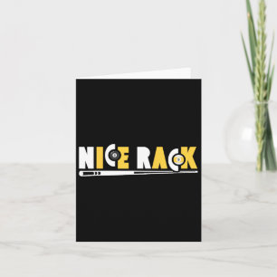 Nice Rack Pool Billiards Player Funny 2 Card