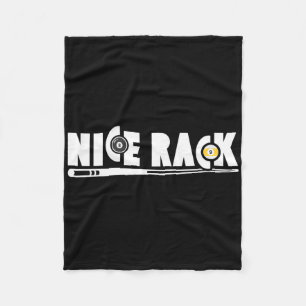Nice Rack Pool Billiards Player Funny Fleece Blanket
