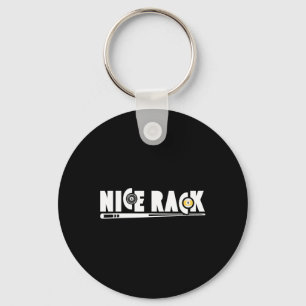 Nice Rack Pool Billiards Player Funny  Key Ring