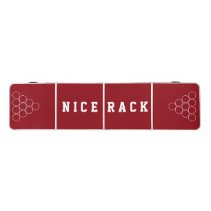 Nice Rack Red Regulation Size Beer Pong Table