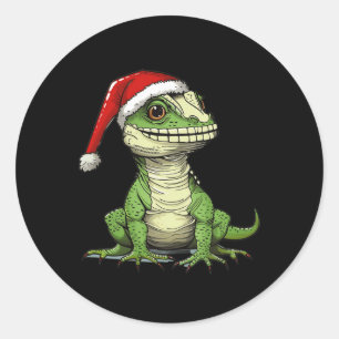 Nice Reptile Costume For Festive Lizards Lovers Classic Round Sticker
