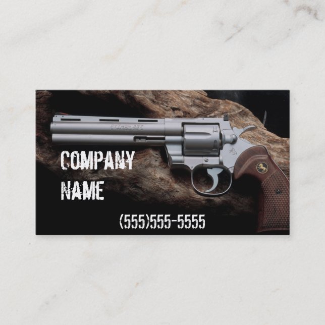 Nice Revolver  ffl dealer business card (Front)