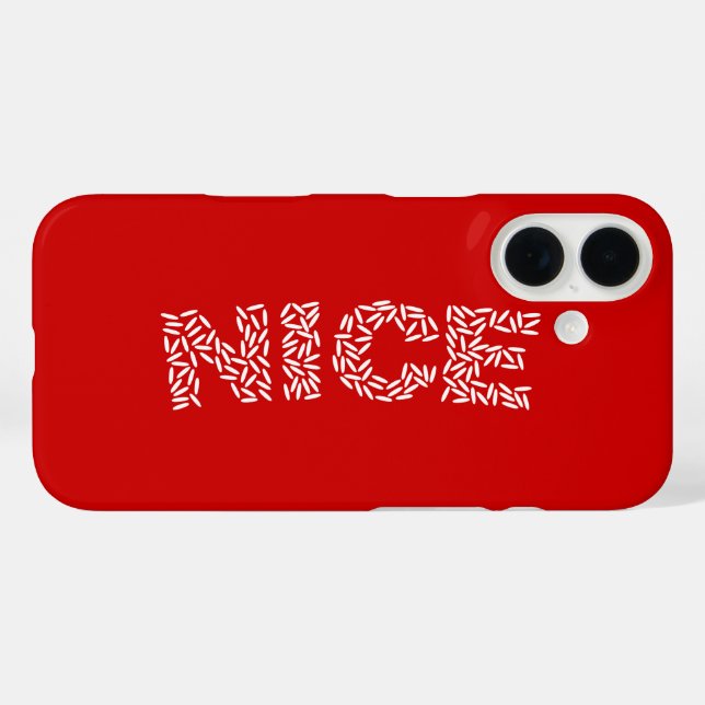 Nice Rice Case-Mate iPhone Case (Back (Horizontal))