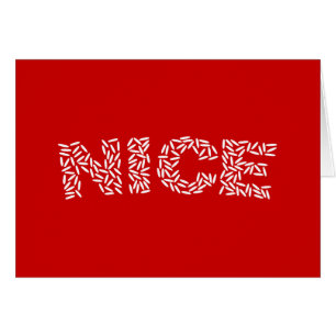 Nice Rice Greeting Card