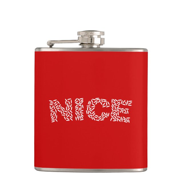 Nice Rice Hip Flask (Front)