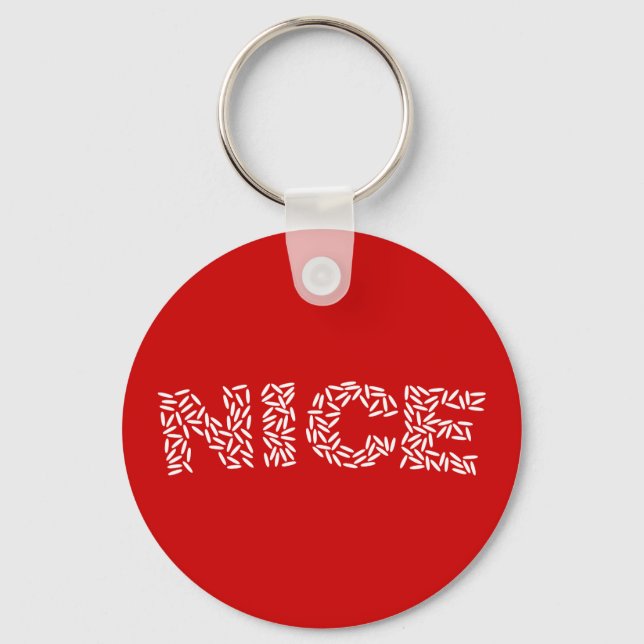 Nice Rice Key Ring (Front)