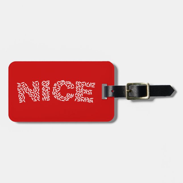 Nice Rice Luggage Tag (Front Horizontal)