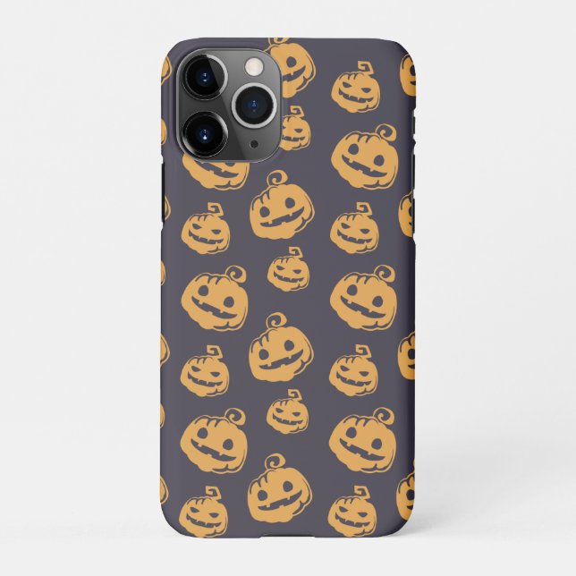 Nice Scare Pumpkins Faces Halloween Night iPhone Case (Back)