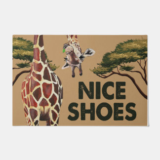 Nice Shoes Mat, Funny Giraffe Saying Welcome  Doormat
