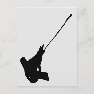 Nice shot! Jackson’s Chameleon silhouette Postcard