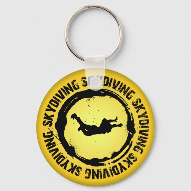 Nice Skydiving Seal Key Ring (Front)