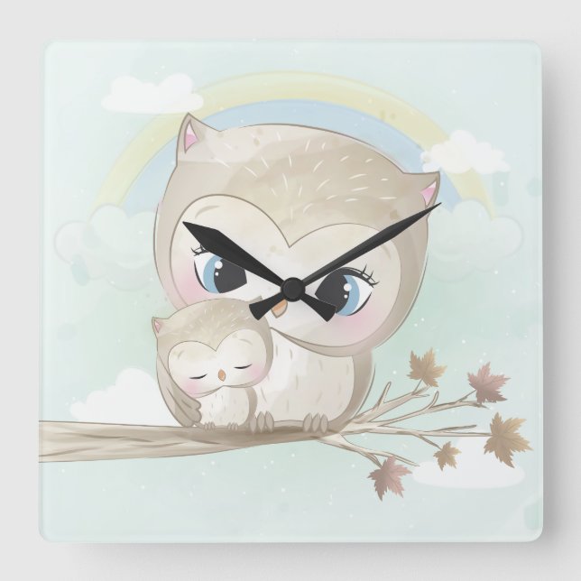 Nice Square Wall Clock (Front)