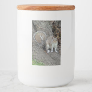 Nice Squirrel Food Container Label