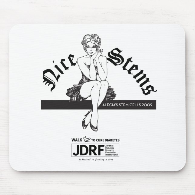"Nice Stems" Mouse Mat (Front)