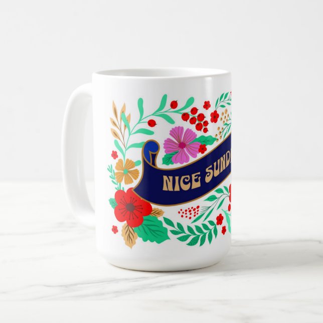 NICE SUNDAY MUG (Front Left)