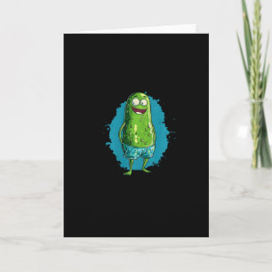 Nice Swimming Pickle In Trunks For Pool And Vacati Card