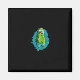 Nice Swimming Pickle In Trunks For Pool And Vacati Magnet