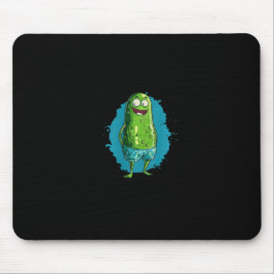 Nice Swimming Pickle In Trunks For Pool And Vacati Mouse Mat