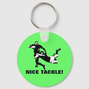 Nice tackle,Rugby Key Ring