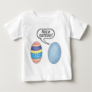 Nice Tattoo Easter Eggs Baby T-Shirt