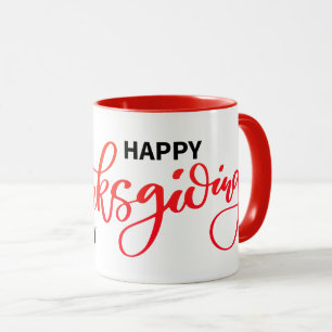 Nice Text Happy Thanksgiving Typography Mug